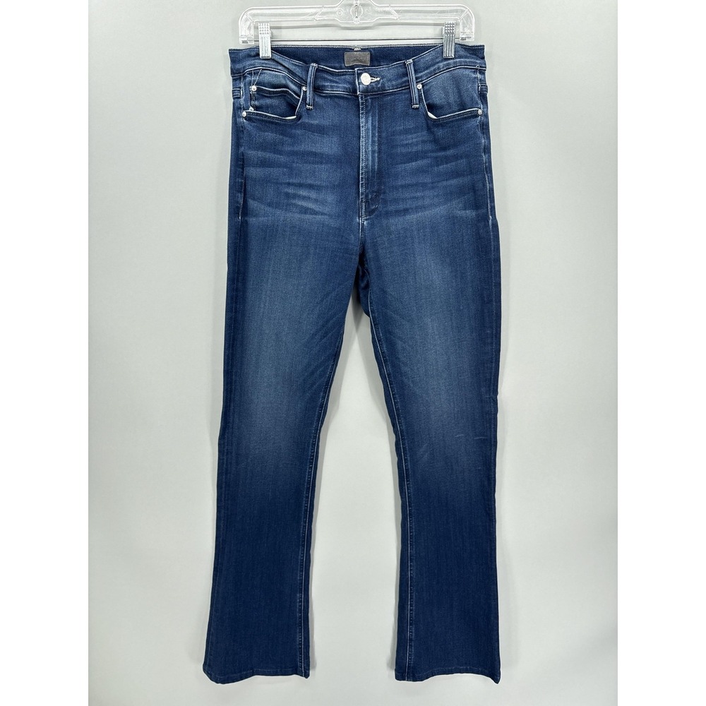 Mother Jeans Womens 31 Blue High Waisted Runaway Bootcut Tongue And Chic USA